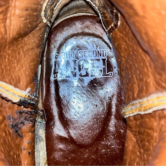 Eight Second Angel Leather Tan Brown Cowgirl Boots Size 6 - Picture 11 of 11